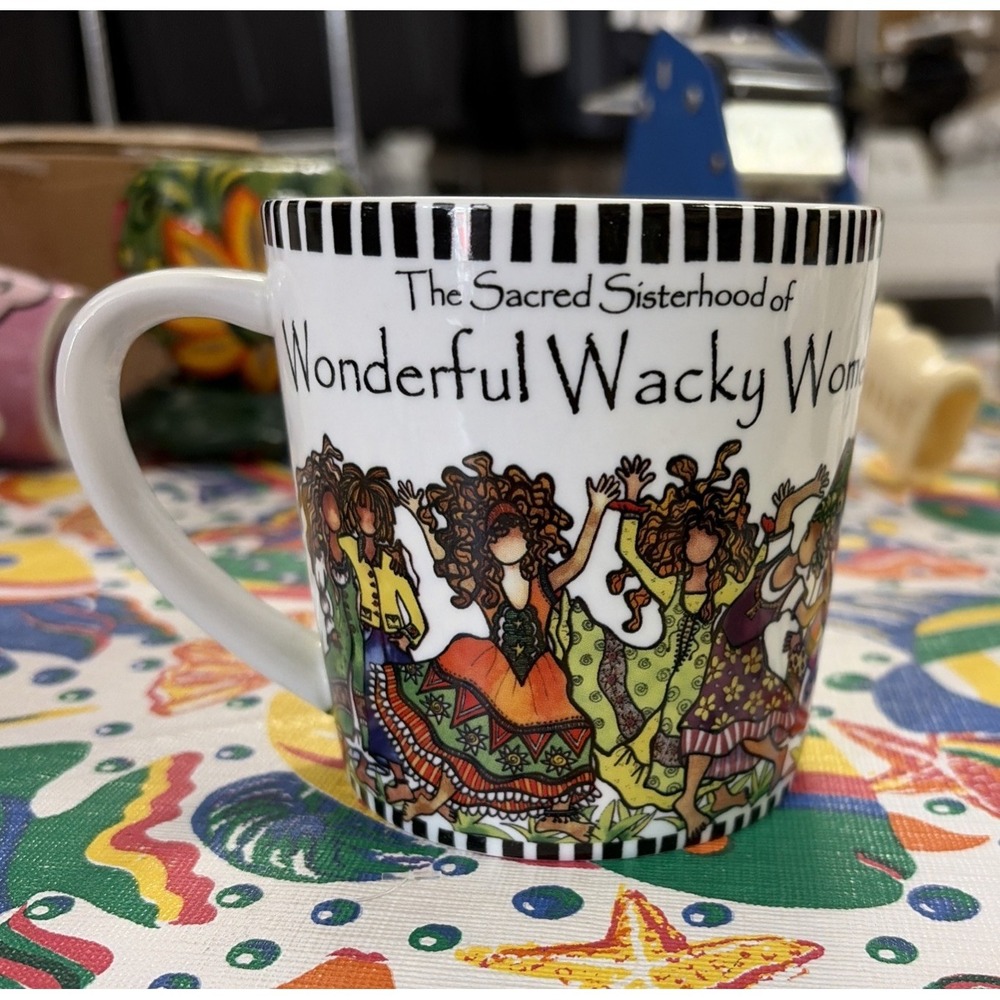 Suzy Toronto 16 Oz Coffee Mug,The Sacred Sisterhood of Wonderful Wacky Women E5